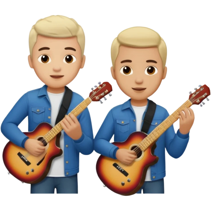 Junior H y Natanael Cano tocando la guitarra  emoji
