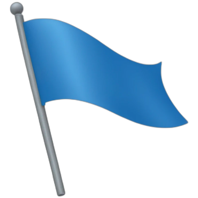 All blue flag, solid blue, no gaps emoji