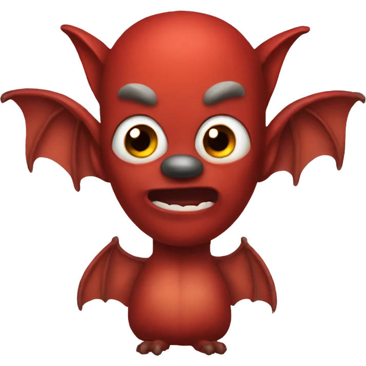 Red bat emoji