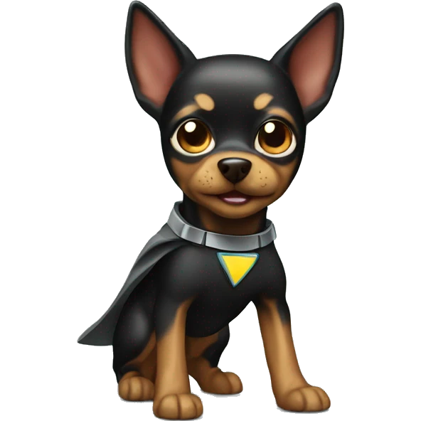 Superhero toy terrier  emoji