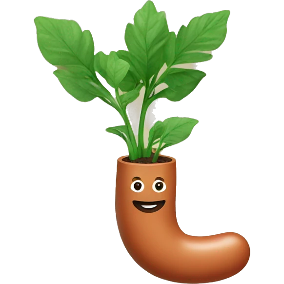 Sausage watering plants emoji