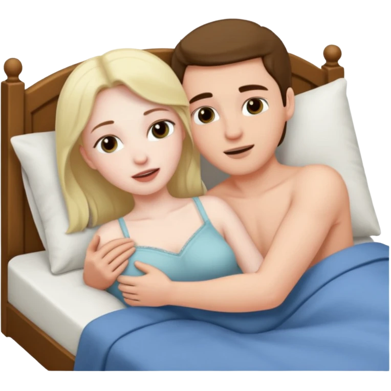 couple fucking in a bed in missionary emoji