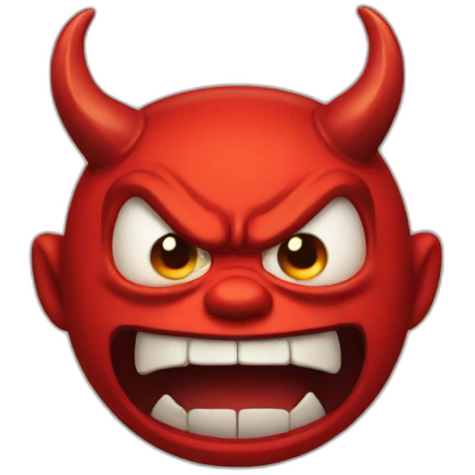 angry devil emoji