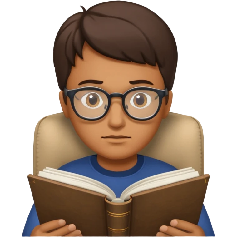 someone who is reading a book to learn the history  emoji
