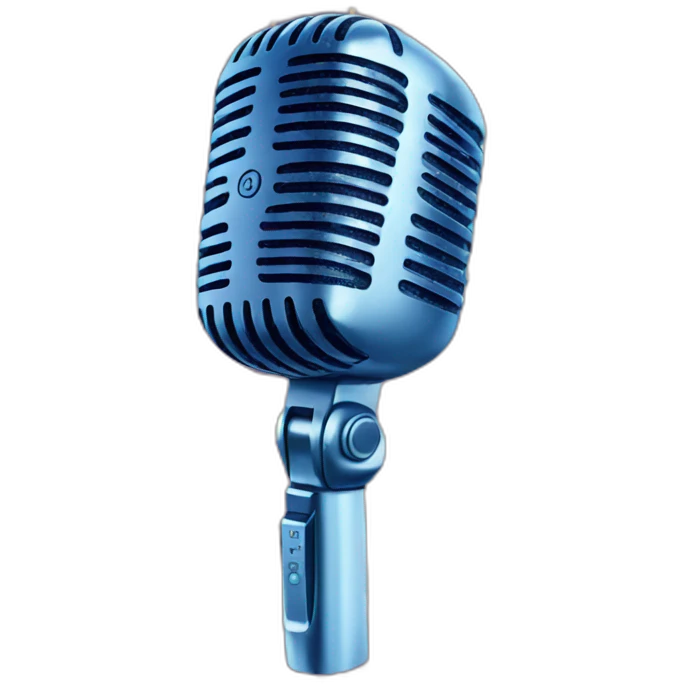 Microphone sparkles emoji
