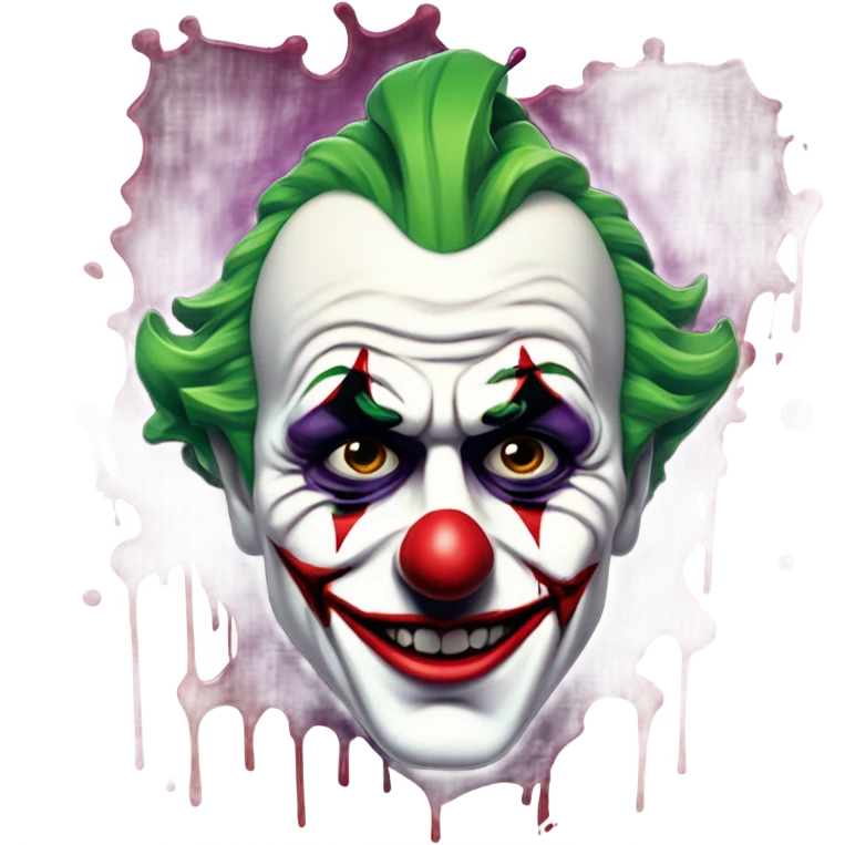 Joker Card With Blood On It  emoji