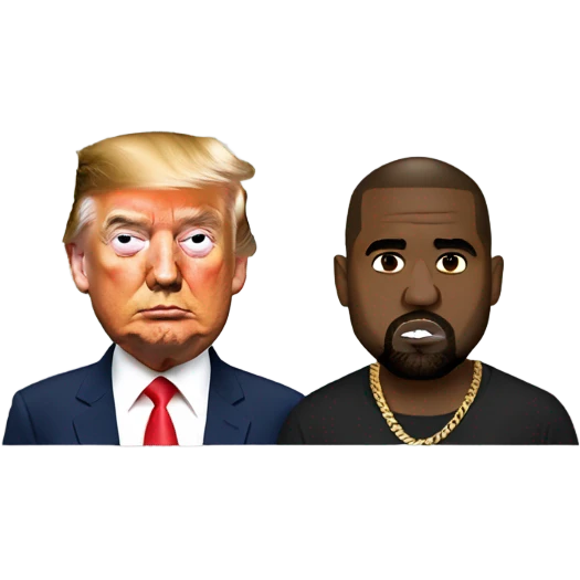 Trump and Kanye emoji