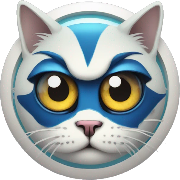 Evil eye with cat  emoji