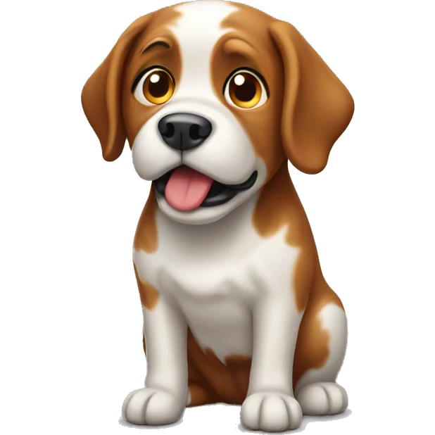 Dog pooping emoji