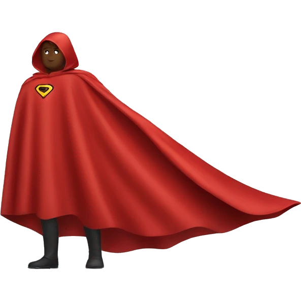 RED SUPERHERO CAPE emoji