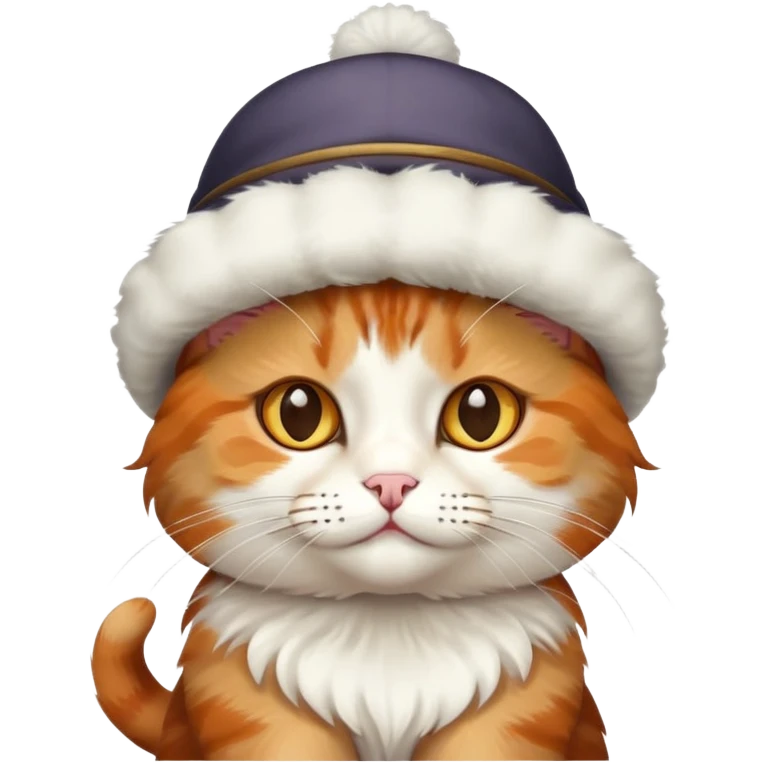 Cat wearing a hat emoji