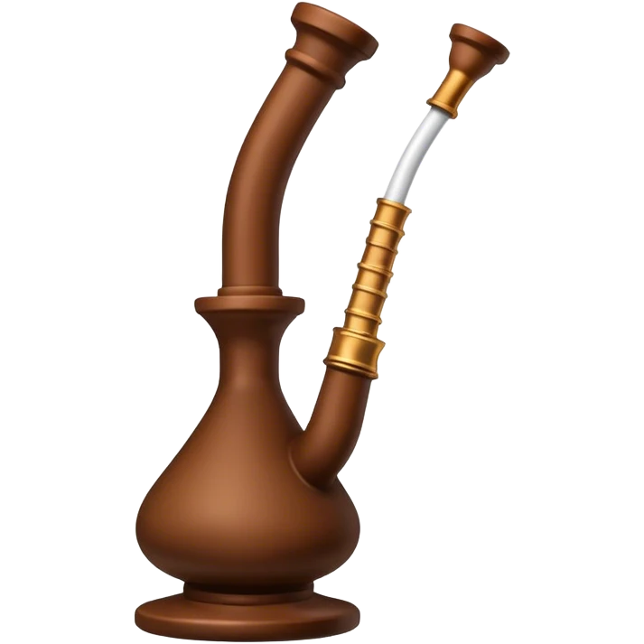 hookah tobacco brown emoji