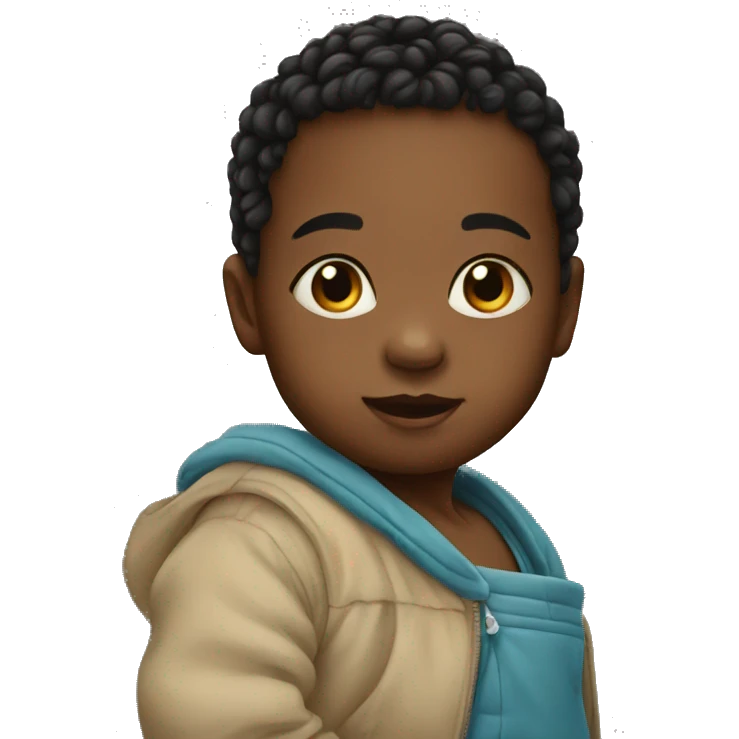 Baby black  emoji