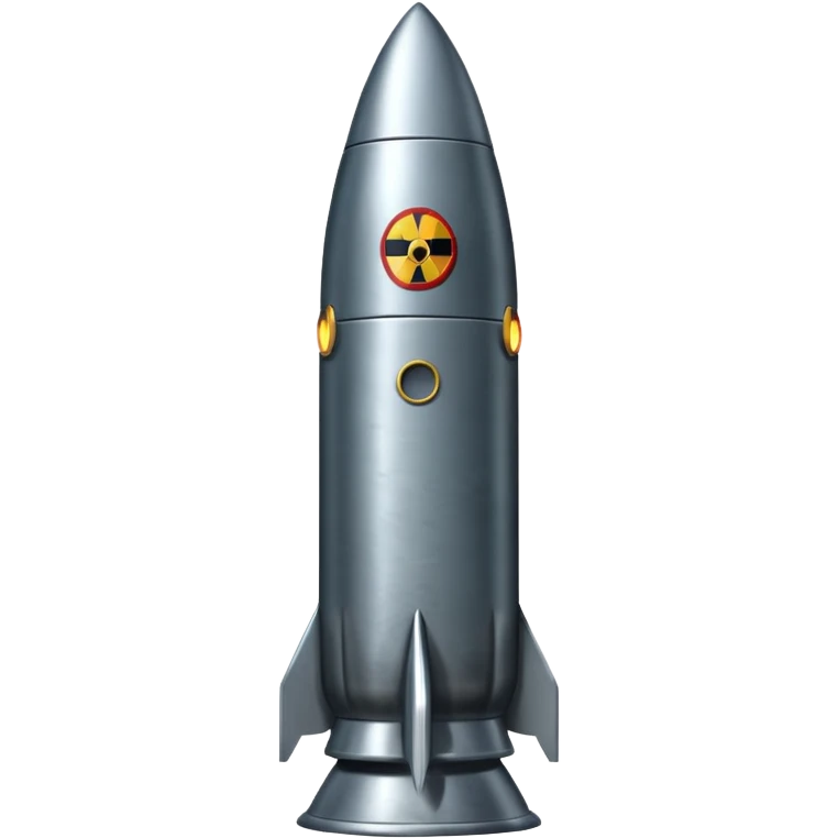 ICBM with nuclear tag emoji