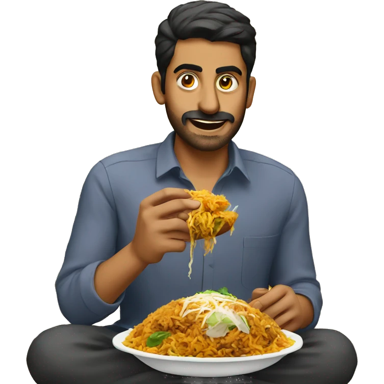 pakistani eating biryani emoji