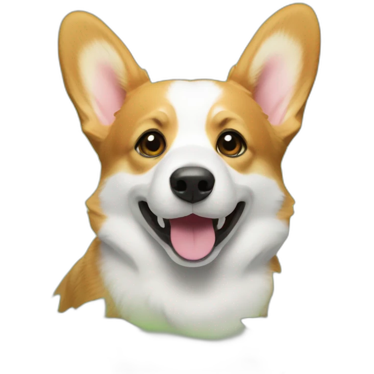 Corgi play in herb emoji