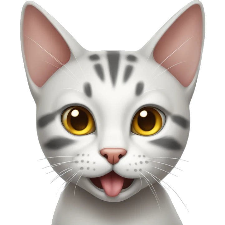 Cat meowing seductively  emoji