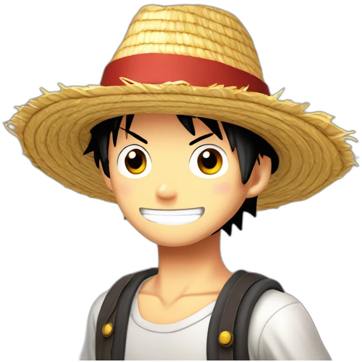 luffy au chapeau de paille corp entier emoji