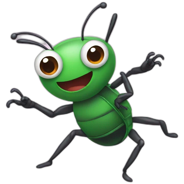 dancing bug emoji