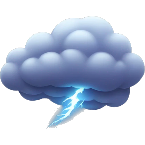 thunder cloud emoji
