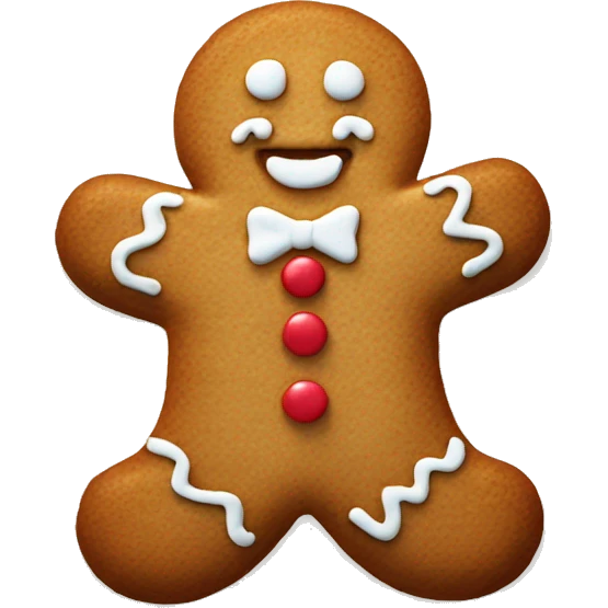 gingerbread man cookie emoji