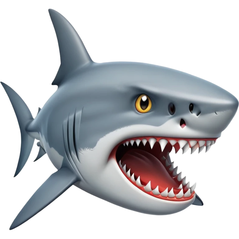 Shark mad emoji
