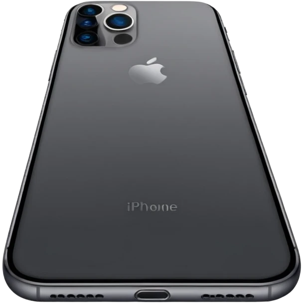 space gray iPhone 16 Pro, minimal background, front view emoji