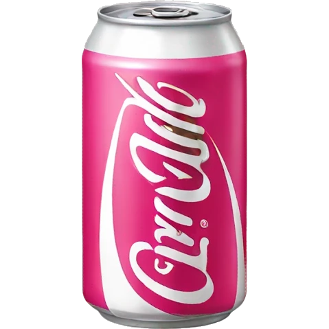Pink Diet Coke can emoji