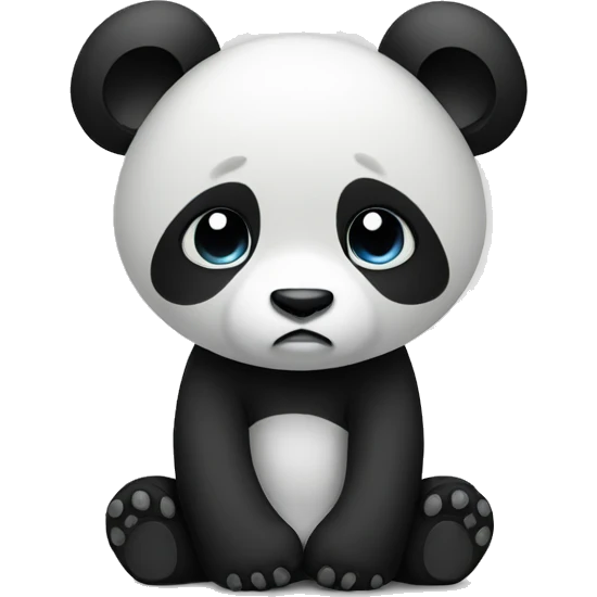 Sad panda cub emoji