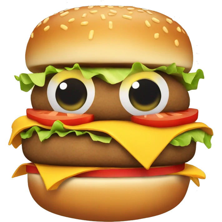 cheeseburger with arms  emoji