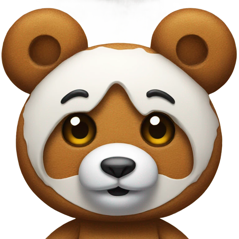 Gingerbread panda emoji