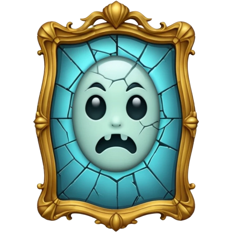 Haunted mirror – Cracked, glowing









 emoji