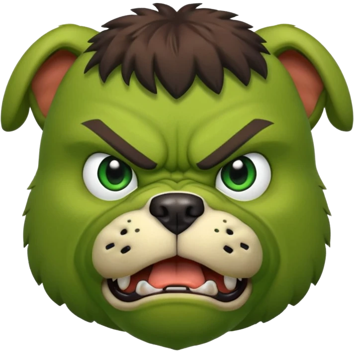 Hulk dog emoji