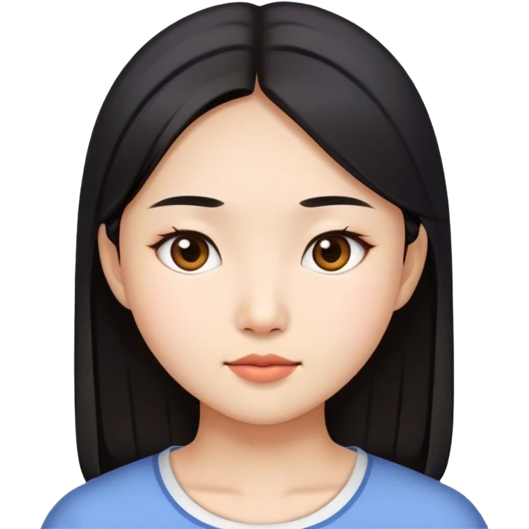 Asian beautiful girl emoji
