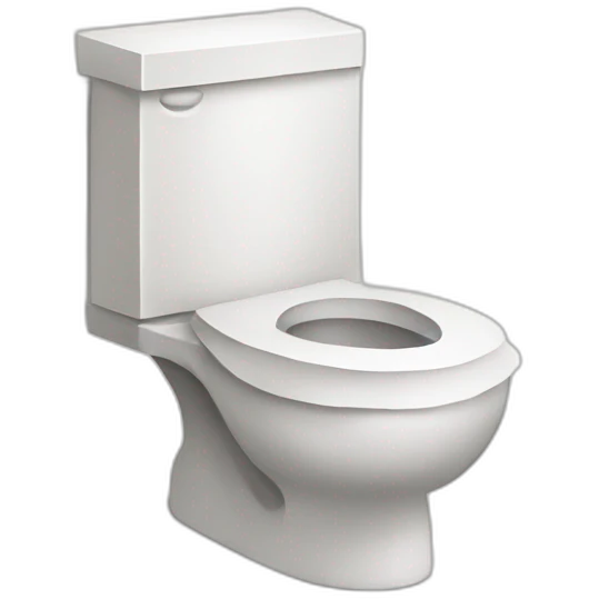 Paper toilet whit pop emoji