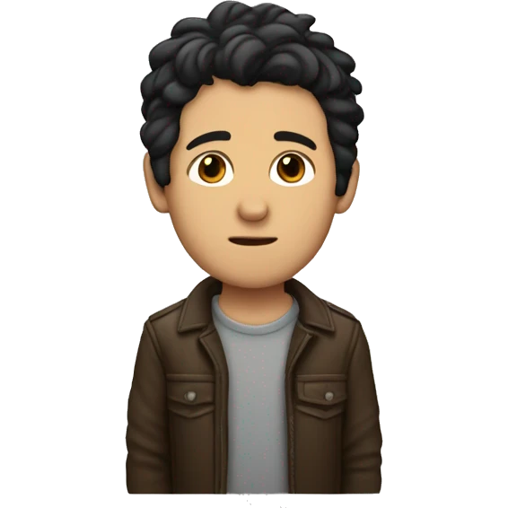 Paul Simonwith dark hair and small bear emoji