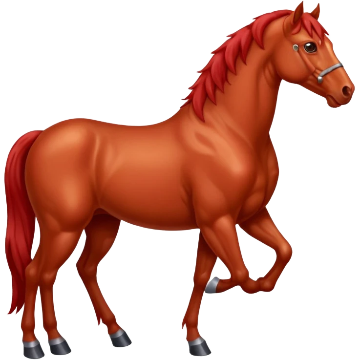 Liver red horse emoji
