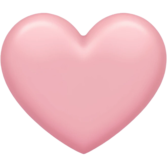 Cœur rose pastel emoji emoji