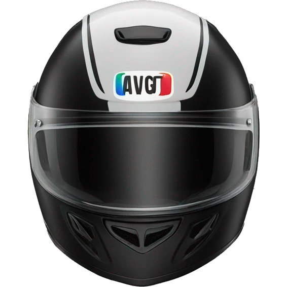 black AGV bike helmet emoji