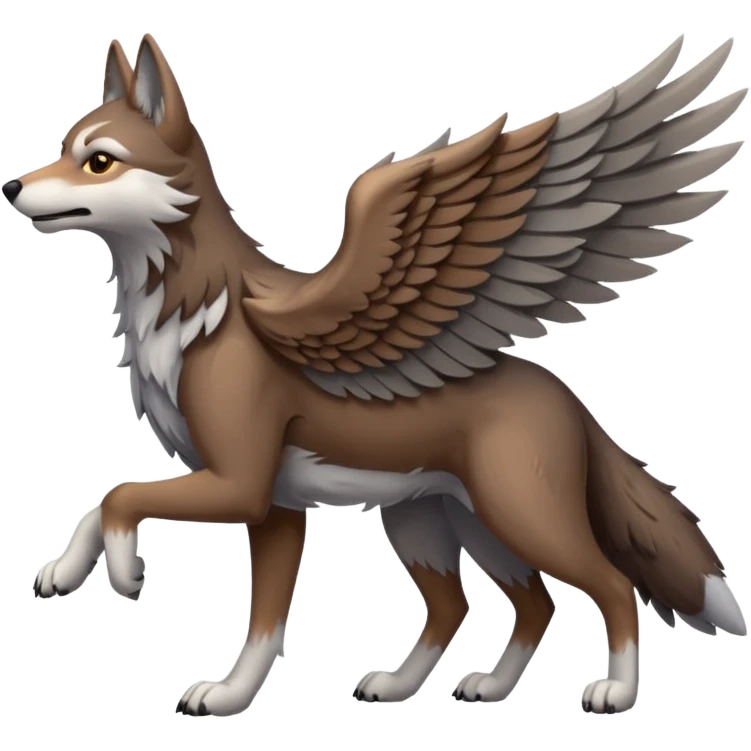winged wolf emoji
