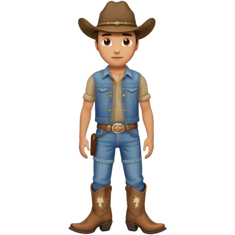 Cowboy in shorts emoji