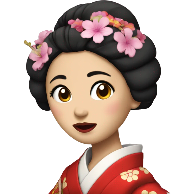 flabbergasted geisha emoji