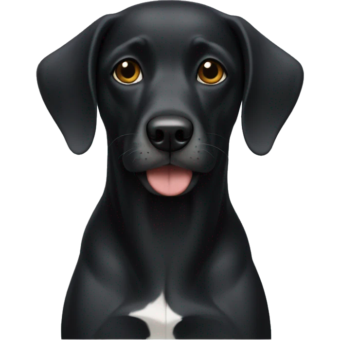 Perro negro emoji