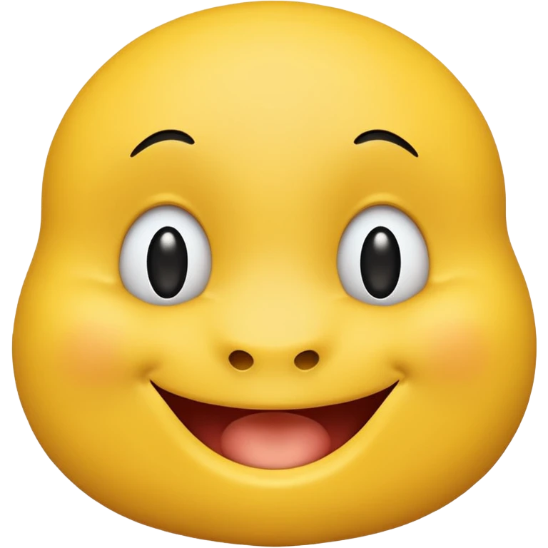 Smiley face (yellow) with mole on chin emoji