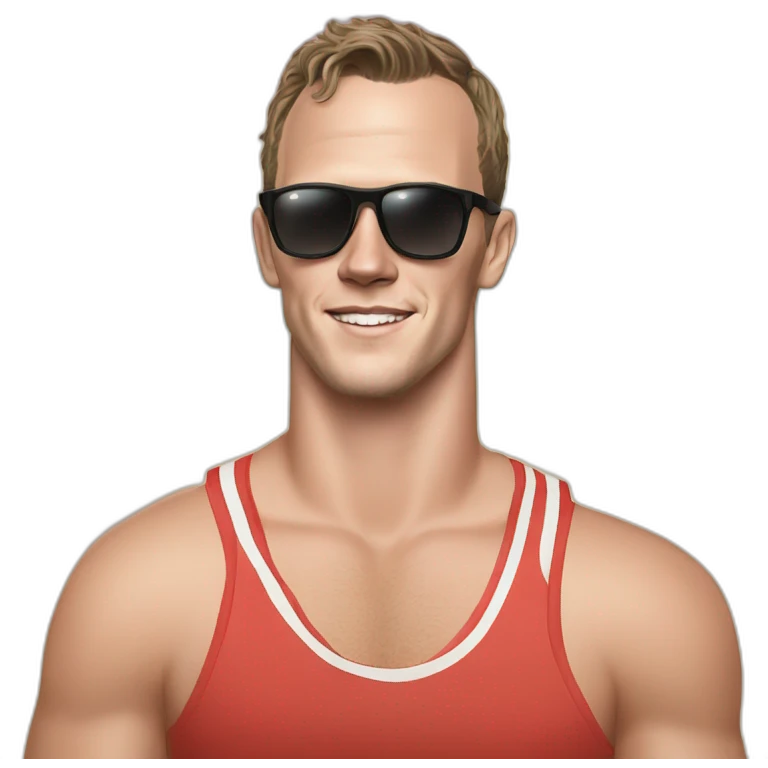 Jonathan Toews as beach bum emoji