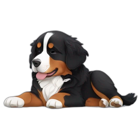 Bernese mountain dog dreaming emoji