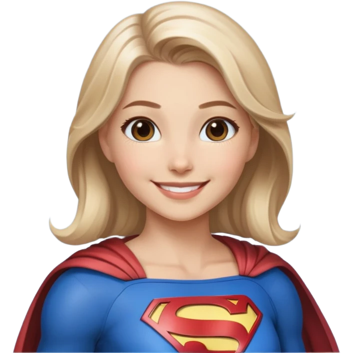 Supergirl smiling  emoji