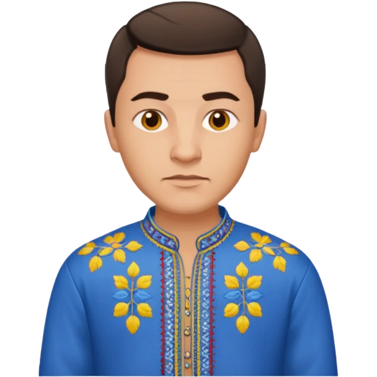 The Ukrainian man emoji