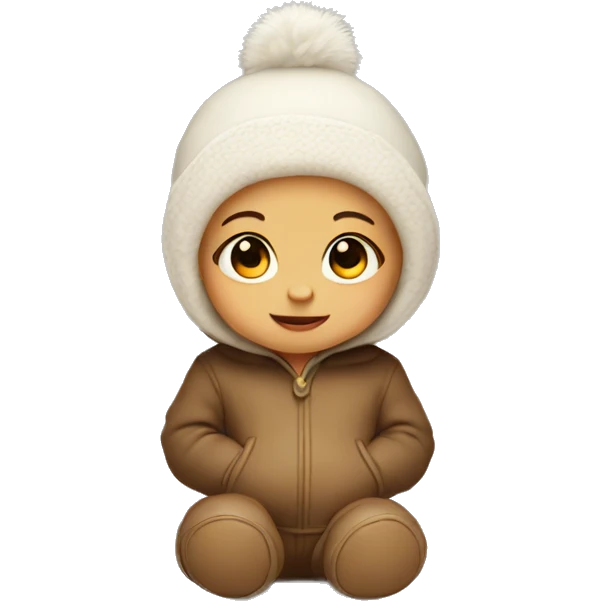 Baby in uggs  emoji