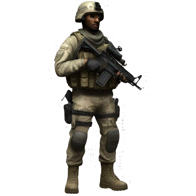 Call of duty 4 modern warfare SAS soldier emoji